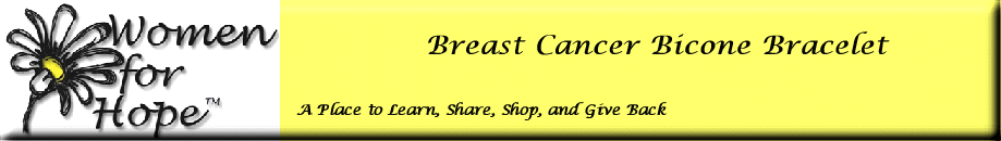 Breast Cancer Bicone Bracelet